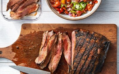 Flank Steak with Tomato and Onion Salad 
